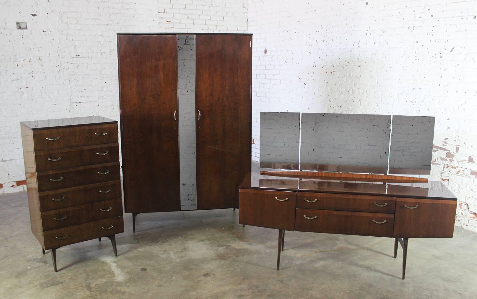 Mid-Century Modern Tola Wardrobe by Alphons Loebenstein for Meredew Design 1962 1