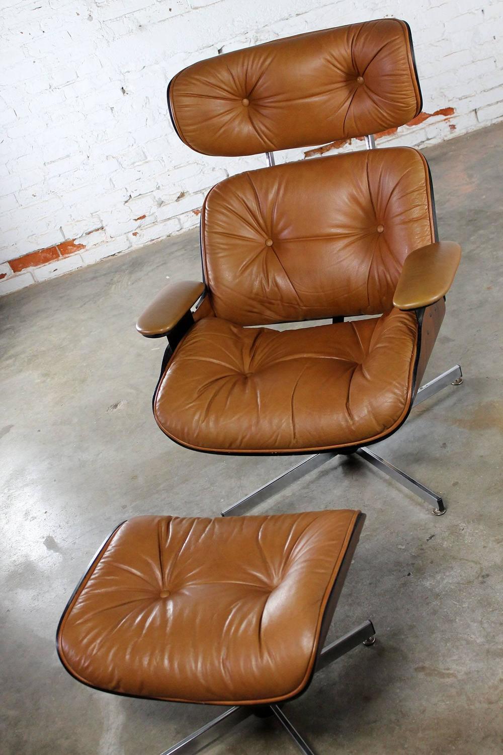 Mid-Century Modern Plycraft Eames-Style Lounge Chair and ...