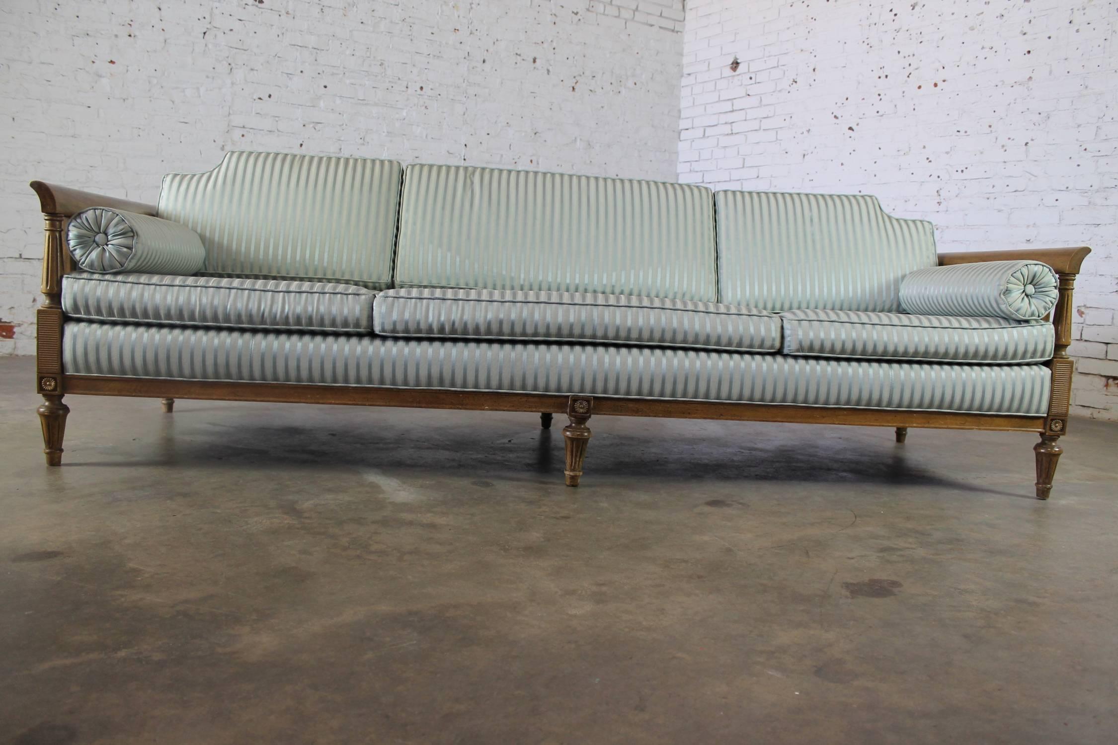 vintage hollywood regency sofa