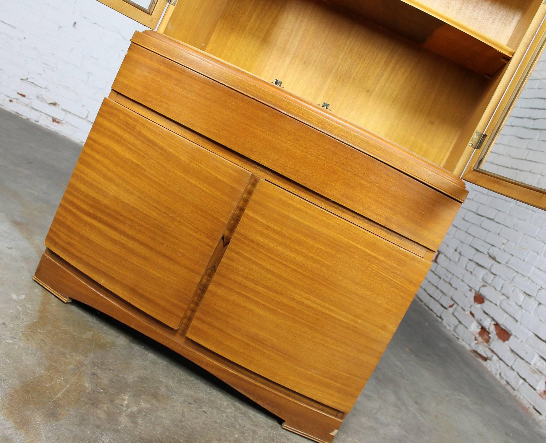 vintage mid century modern hutch