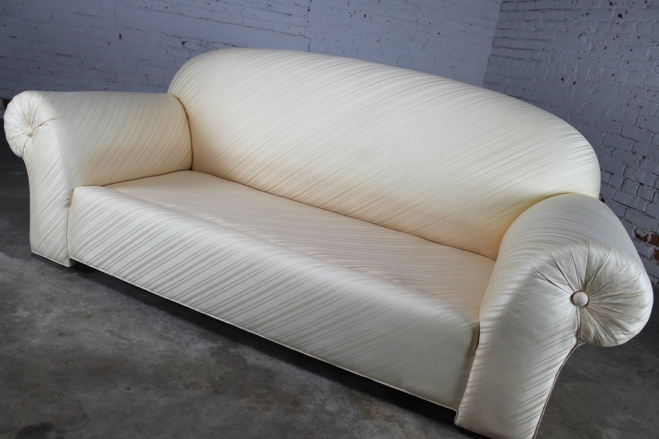 Late 20th Century Vintage Donghia Sofa in Original White Vice Versa Fabric