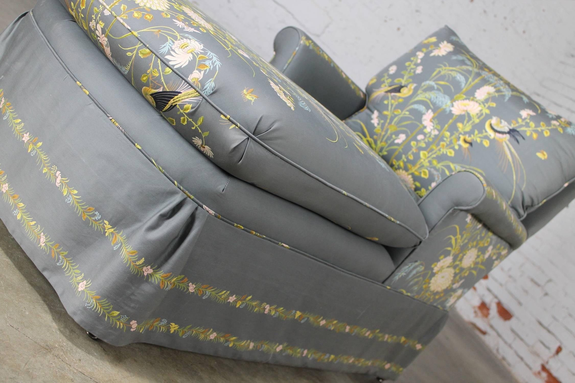 Vintage 1940s Double Armed Chaise Longue, Newly Upholstered 1