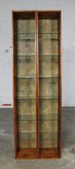 Mid-Century Modern Teak Column Book or Display Cases