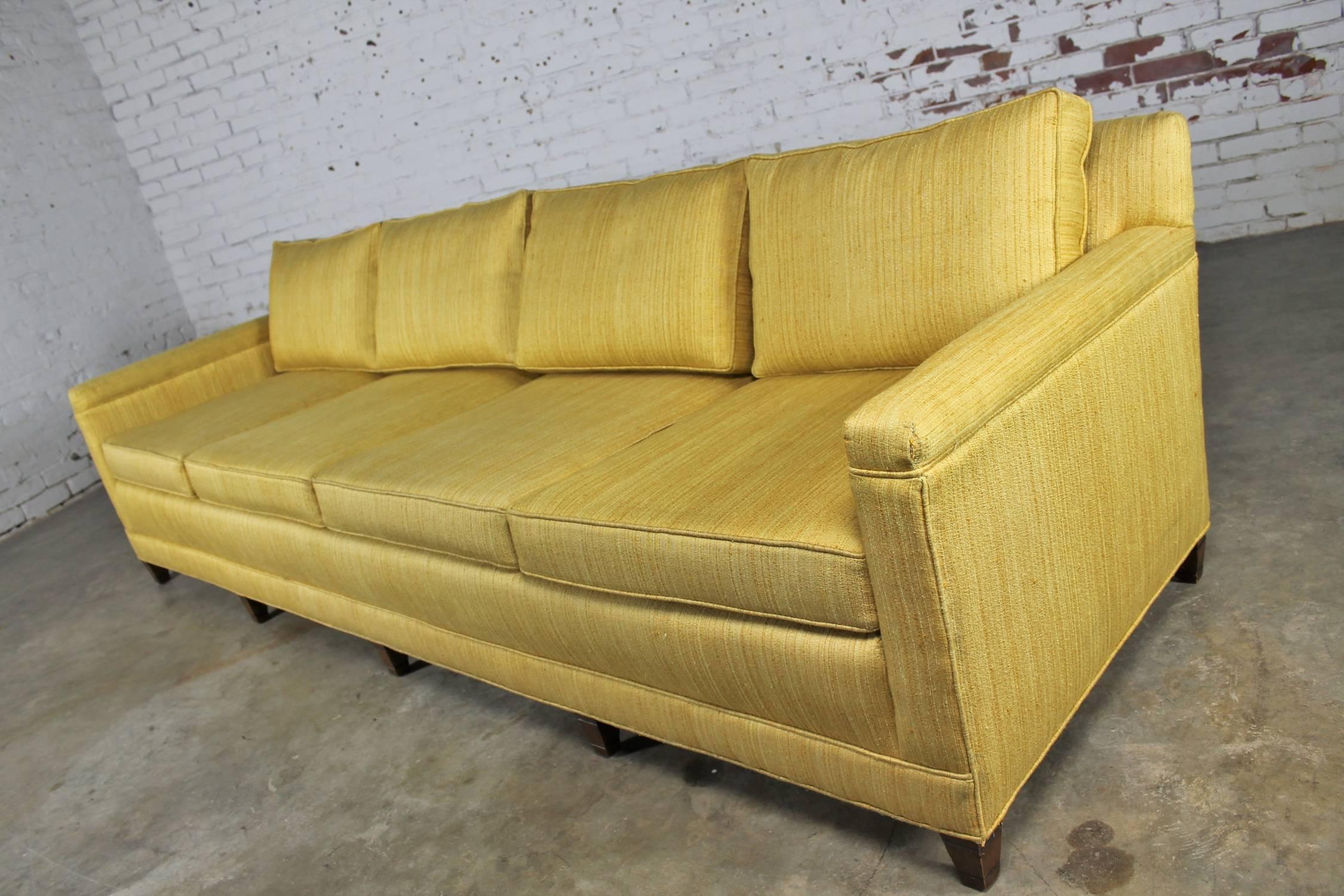 vintage yellow sofa