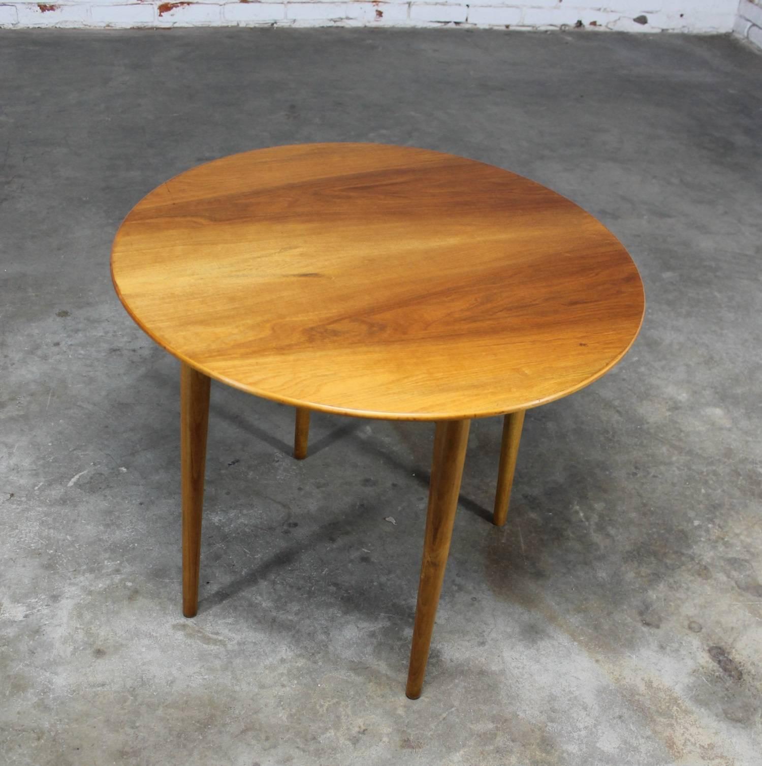 Mid-Century Danish Modern Poul Jeppesen Mobelfabrik Side Table Grete Jalk Style In Good Condition In Topeka, KS