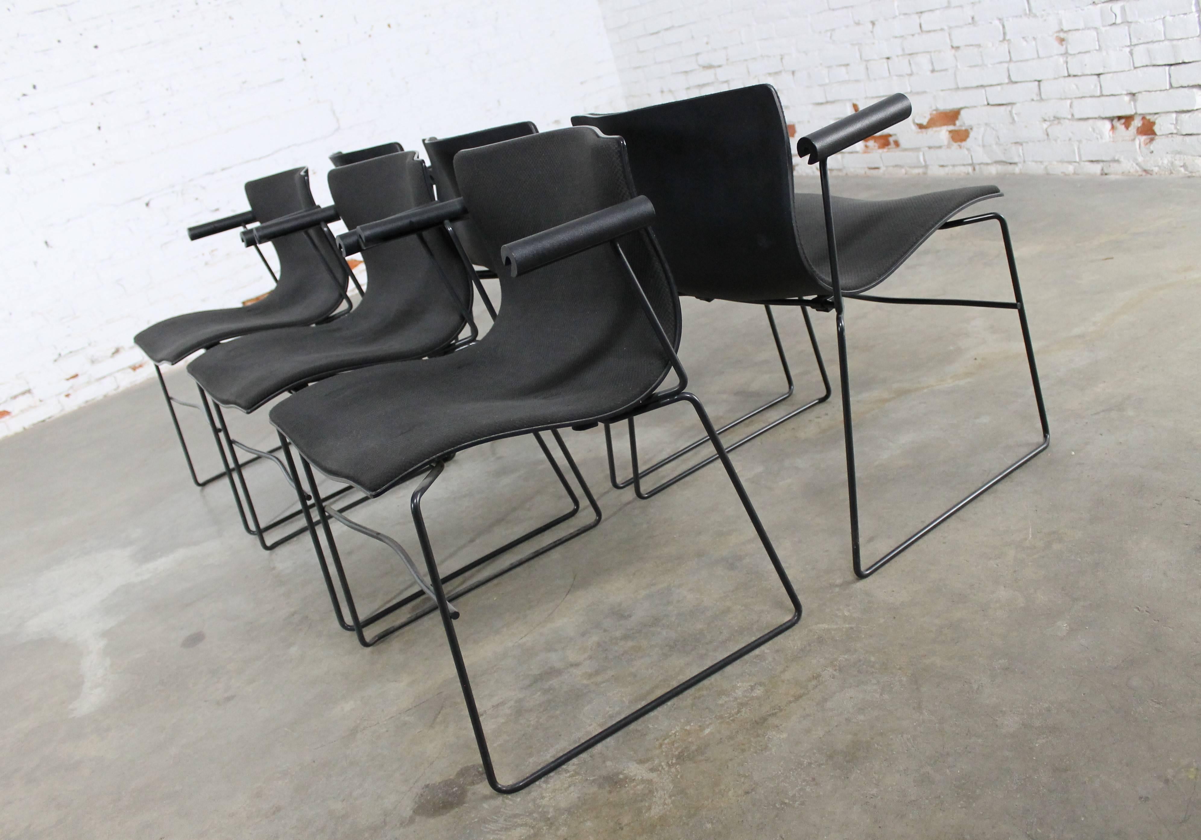 Mid-Century Modern Six Vintage Handkerchief Armchairs by Massimo and Lella Vignelli for Knoll