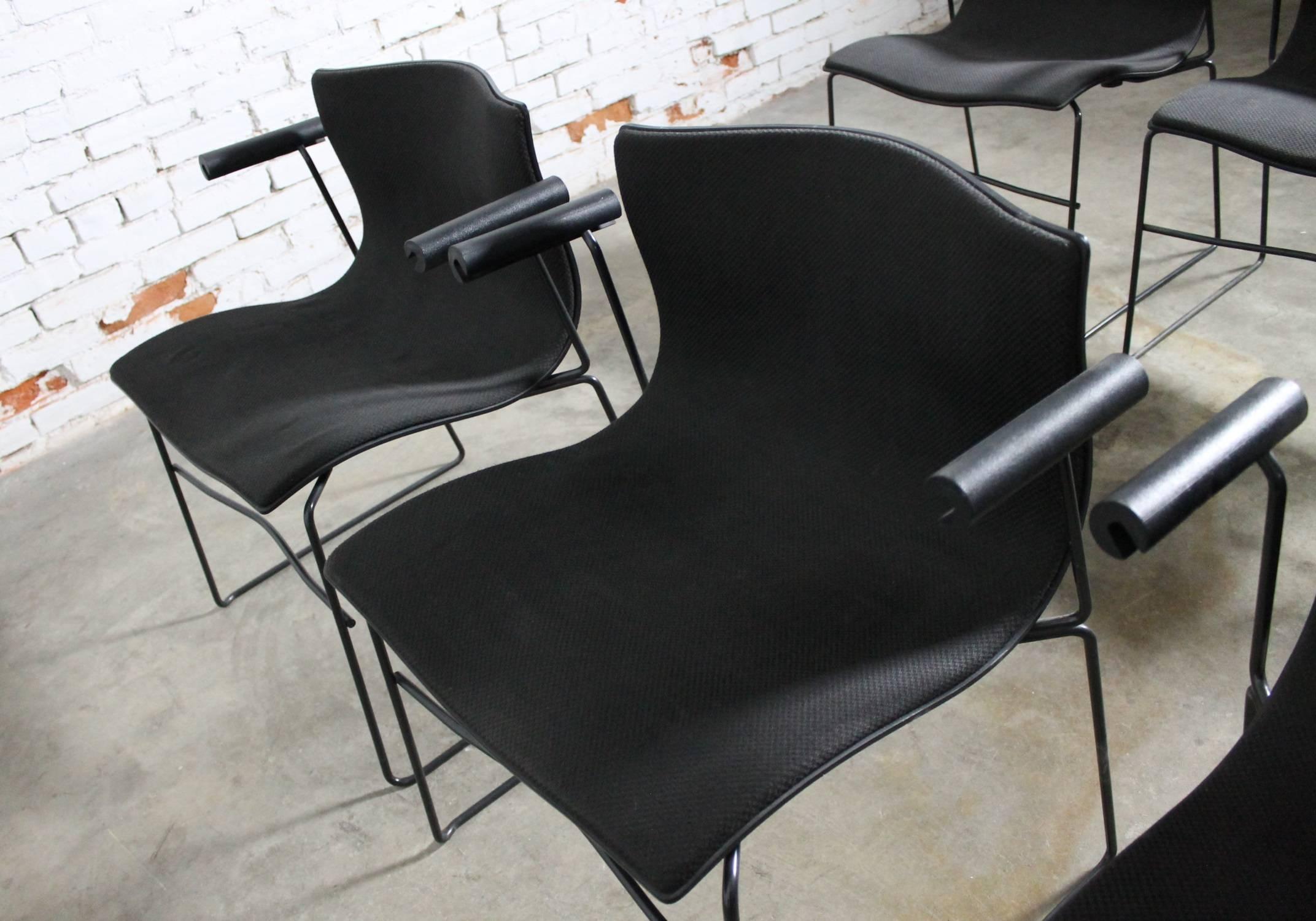 Six Vintage Handkerchief Armchairs by Massimo and Lella Vignelli for Knoll 2