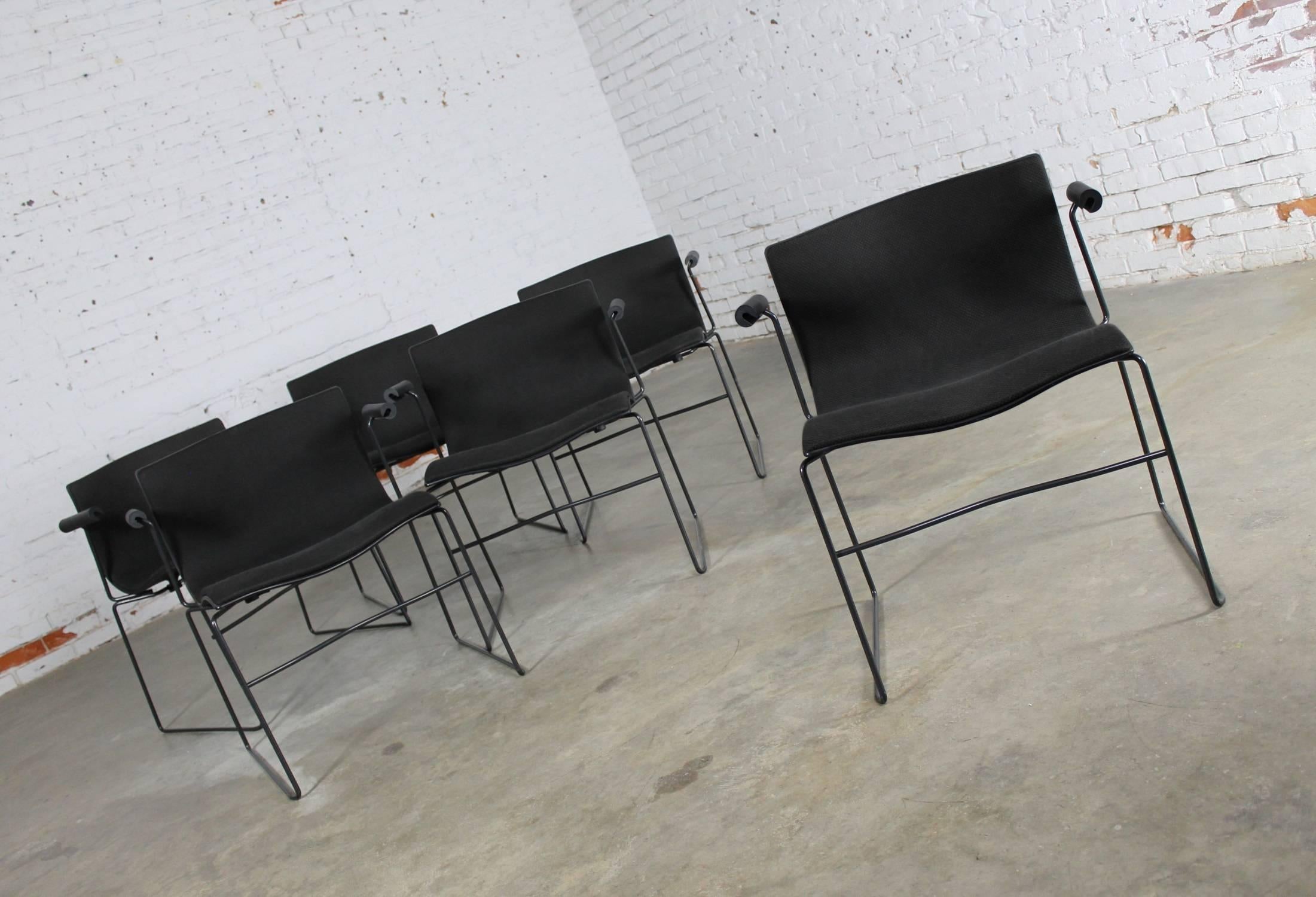 Six Vintage Handkerchief Armchairs by Massimo and Lella Vignelli for Knoll 3