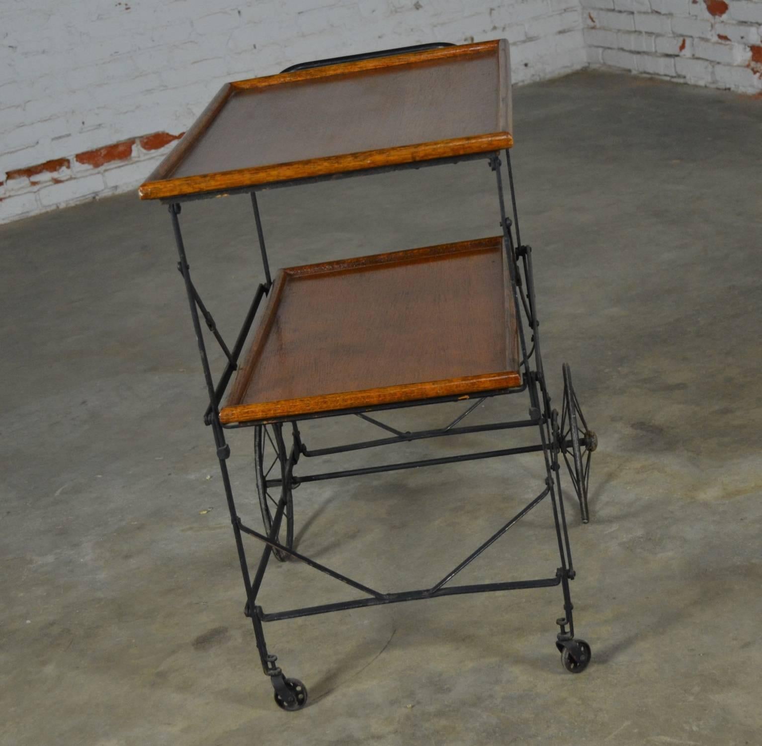 antique rolling cart