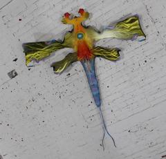 Dragonfly Mayfly Wall Sculpture Garden Sculpture Reclaimed Metal Jason Startup