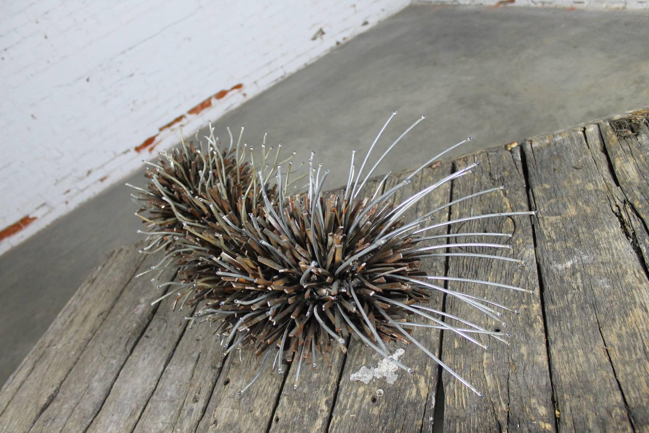 American Caterpillar Sculpture or Garden Art of Reclaimed Metal by Jason Startup