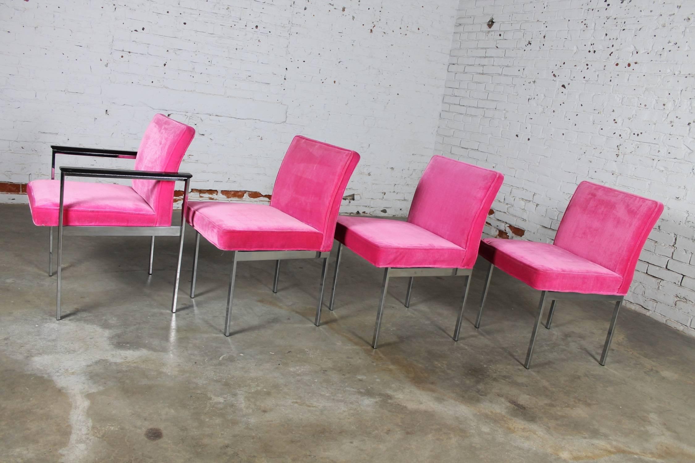 hot pink dining chairs