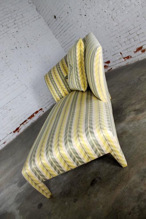 Vintage Donghia Yellow Stripe Spirit Chaise Longue By John Hutton For Sale At 1stdibs