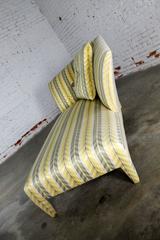 Vintage Donghia Yellow Stripe Spirit Chaise Longue by John Hutton