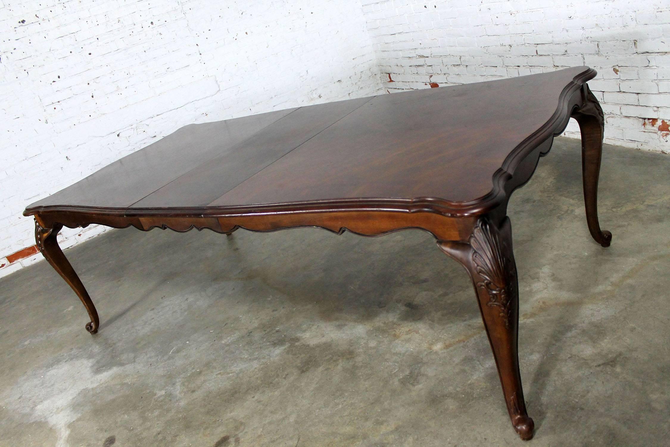 vintage bernhardt dining table