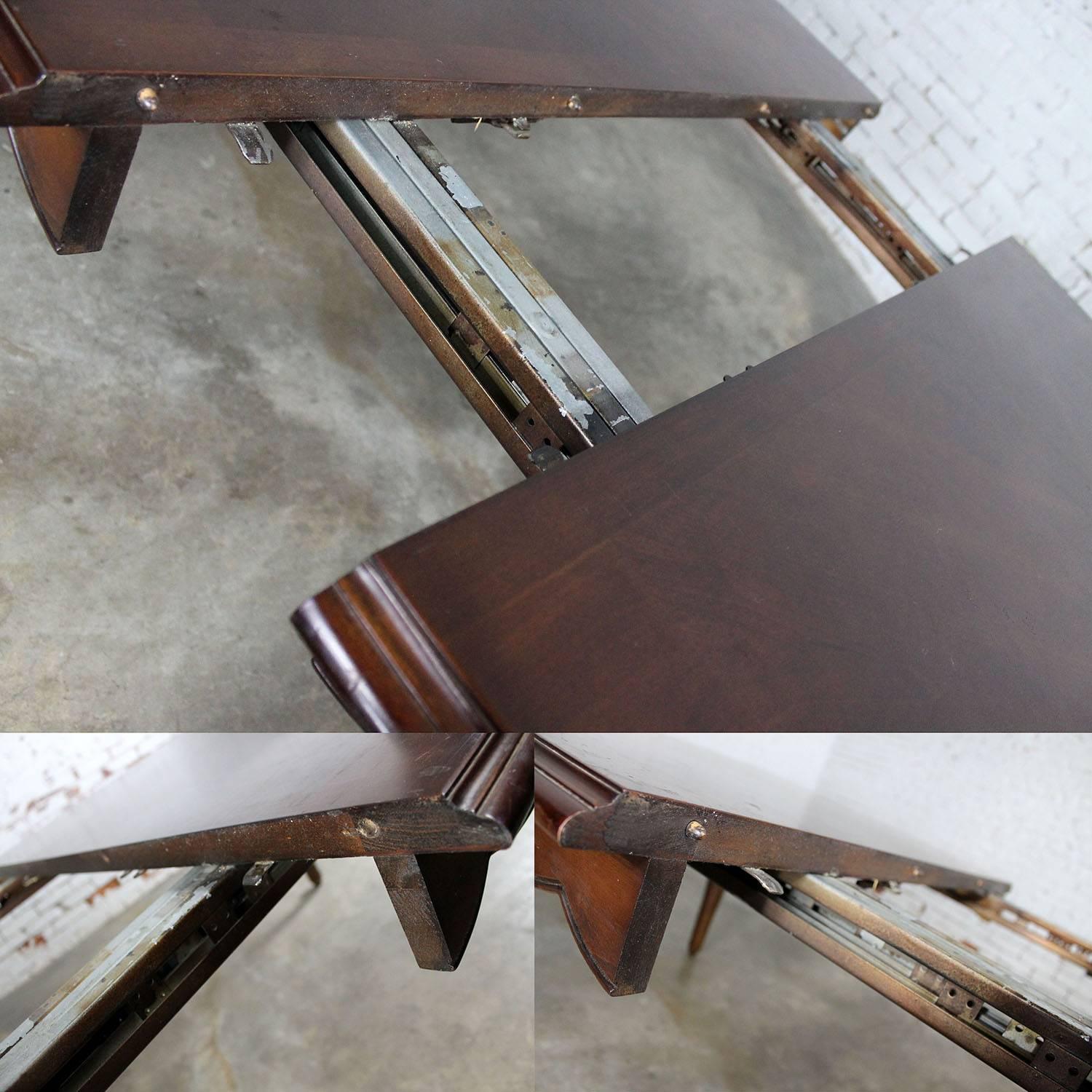 Walnut Louis XV Style French Country Dining Table Attributed Bernhardt Avignon 1