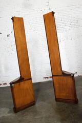 Knotty Pine Distressed Corner Cabinets Pair by Weiman Heirloom Quality Tables