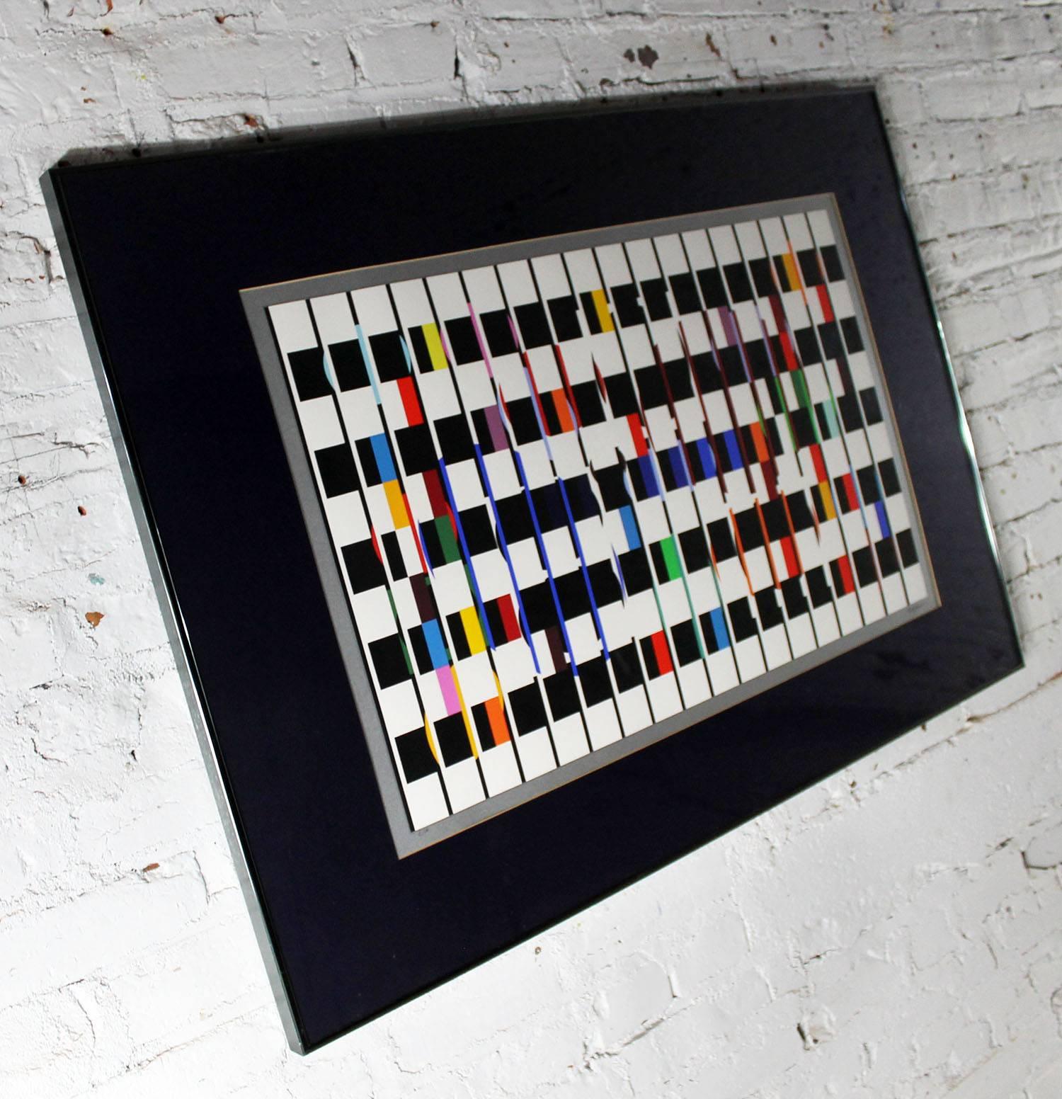 Yaacov Agam Serigraph One and Another No. 2 Signed and Marked E.A. In Good Condition In Topeka, KS
