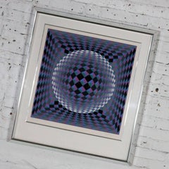 Athmos by Victor Vasarely Serigraph in Color Pencil Signed Numbered