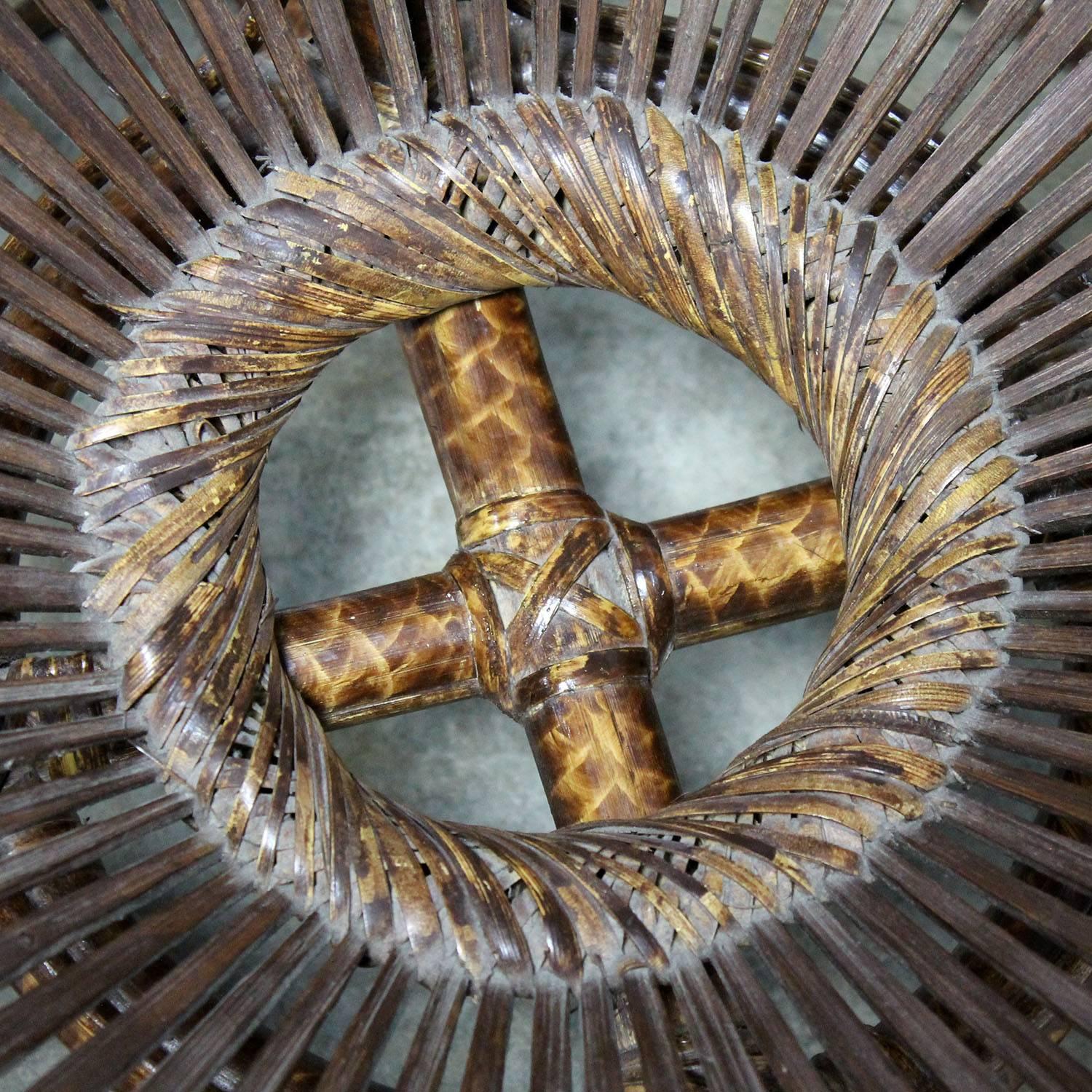 Pair of Fish Trap Basket Tables in the Style of Franco Albini 1