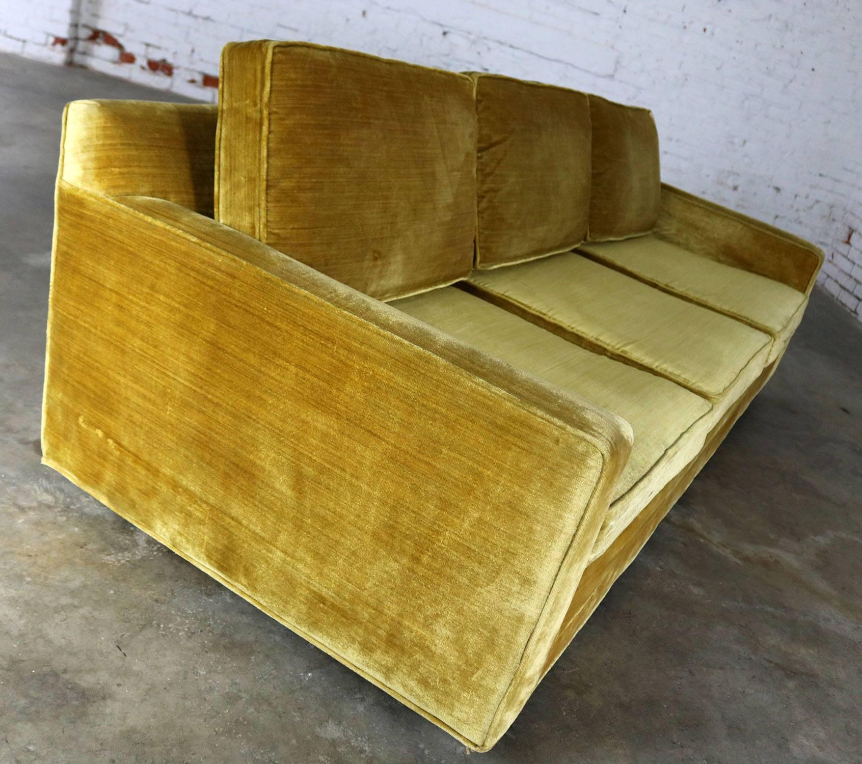 vintage tuxedo sofa