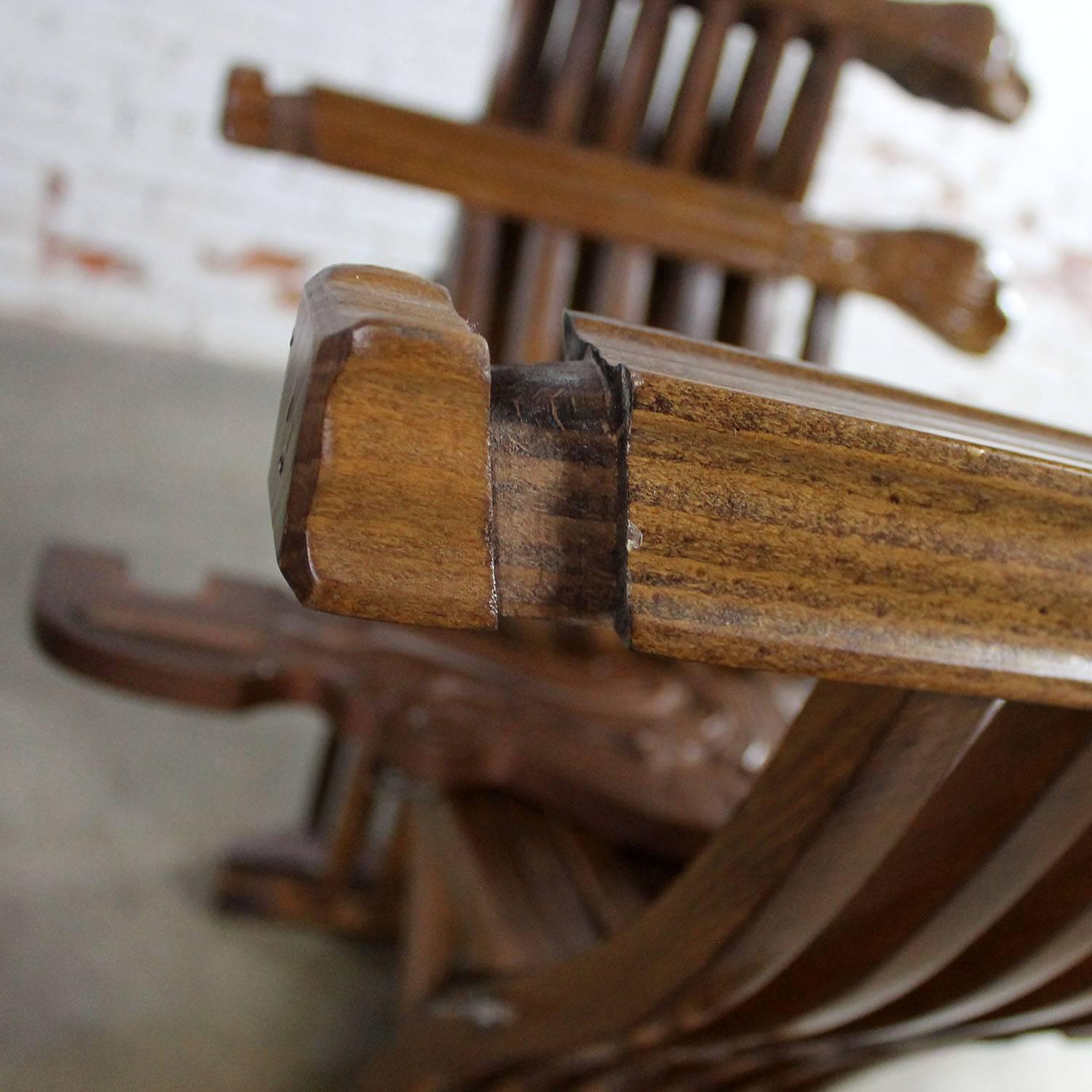 Walnut Savonarola Chairs with Carved Lion Head Arms Vintage, Pair 2