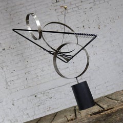 C Jere Kinetische Op Art Dreiecke und Kreise Tischskulptur