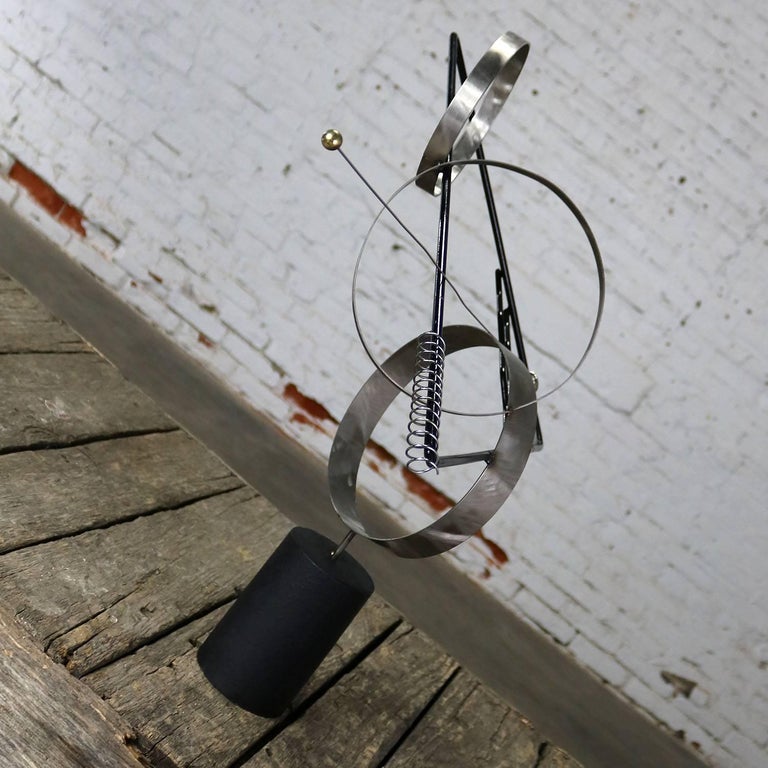 C Jere Op Art Triangles and Circles Table Sculpture at 1stDibs