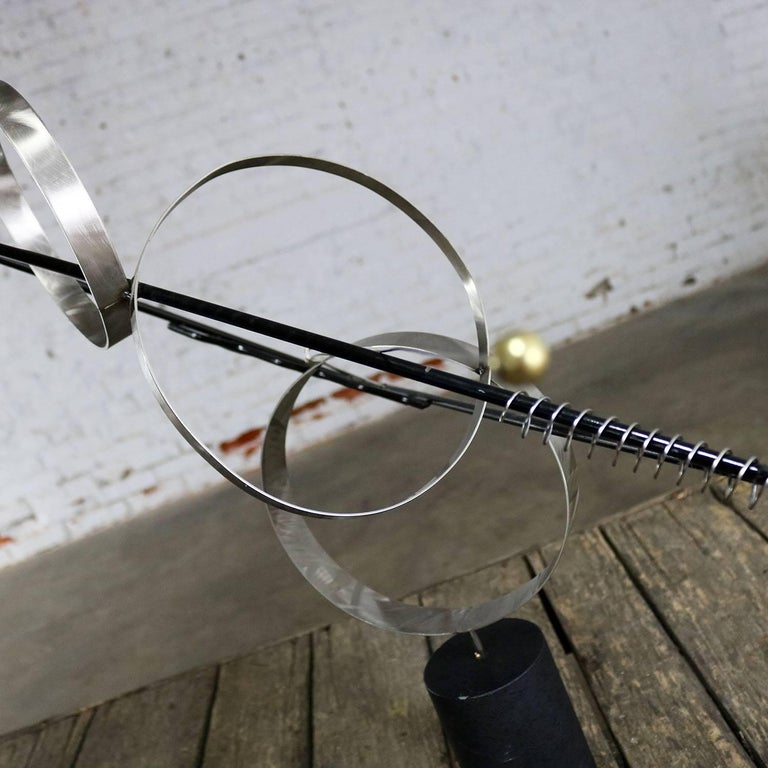 C Jere Op Art Triangles and Circles Table Sculpture at 1stDibs