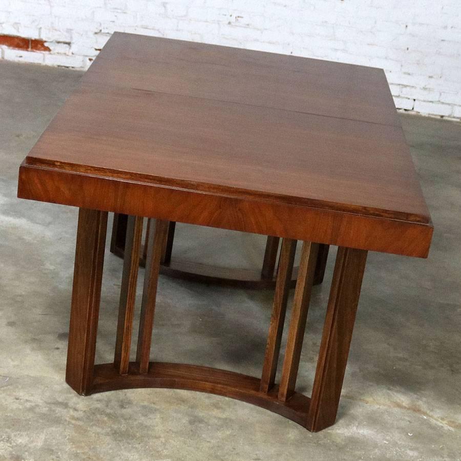 Architectural Modern Dining Table by Morris of California, Mid-Century Modern In Good Condition In Topeka, KS