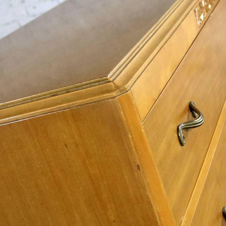 Mahogany Art Deco Style Low Dresser by RWAY Northern Furniture Company of Sheboygan