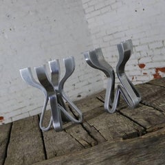 Pair of Chorus Candelabra by Karim Rashid for Umbra Die-Cast Zinc