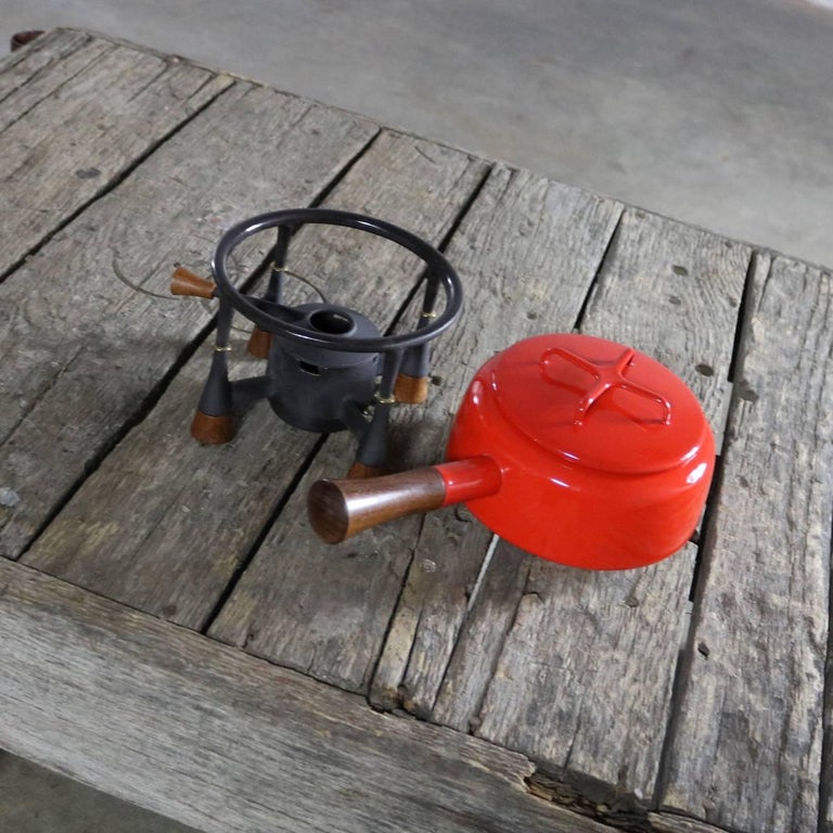 Dansk Kobenstyle Fondue Set and Butter Warmer with Eight France IHG Fondue Forks at 1stDibs