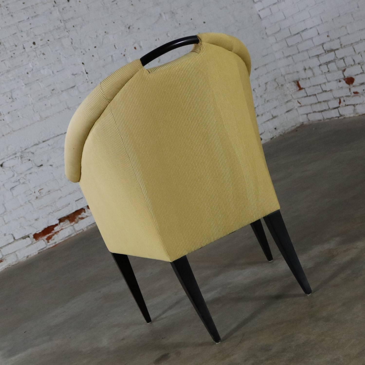 Donghia Delicate Barrel Shaped Armchair by John Hutton In Good Condition In Topeka, KS