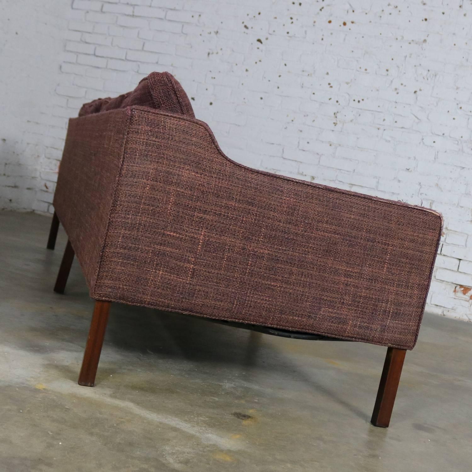 Thayer Coggin Four-Seat Sofa by Milo Baughman Frame Only 1