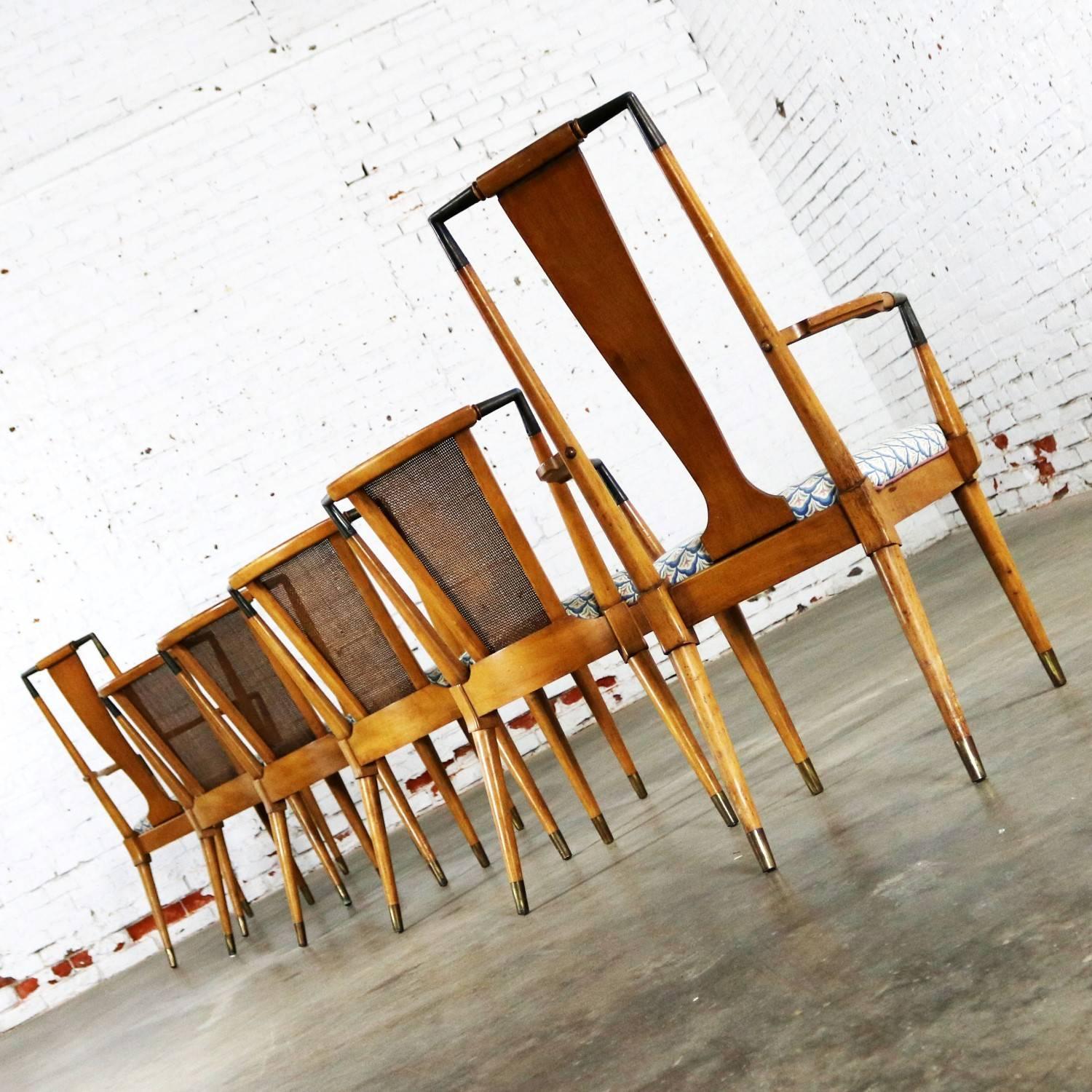 Mid Century Modern Metz Contempora Dining Chairs by William Clingman Set of Six 3