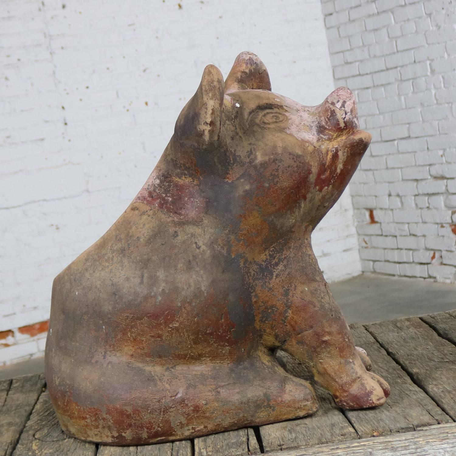 large outdoor pig planter
