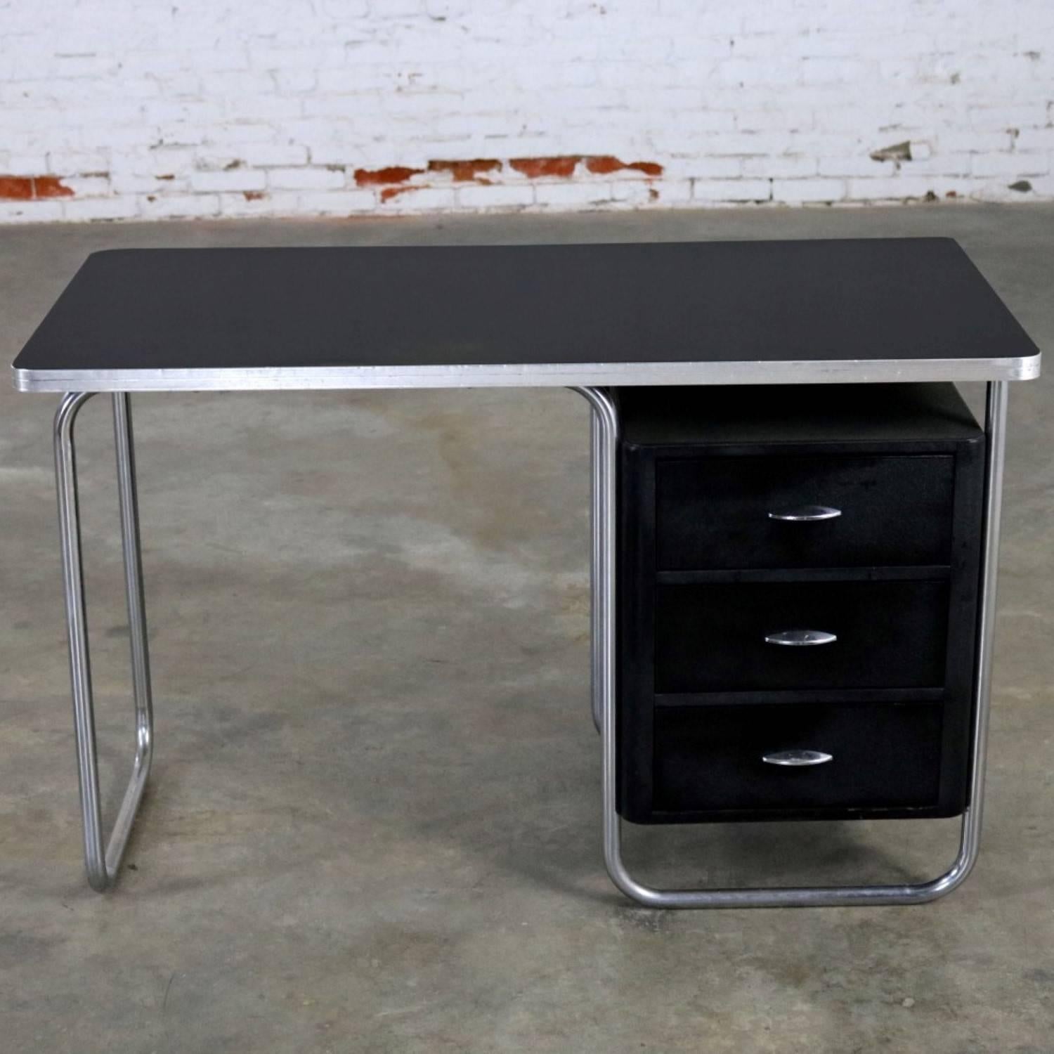 Art Deco Streamline Moderne Machine Age Desk by Walter Dorwin Teague for Texaco 2
