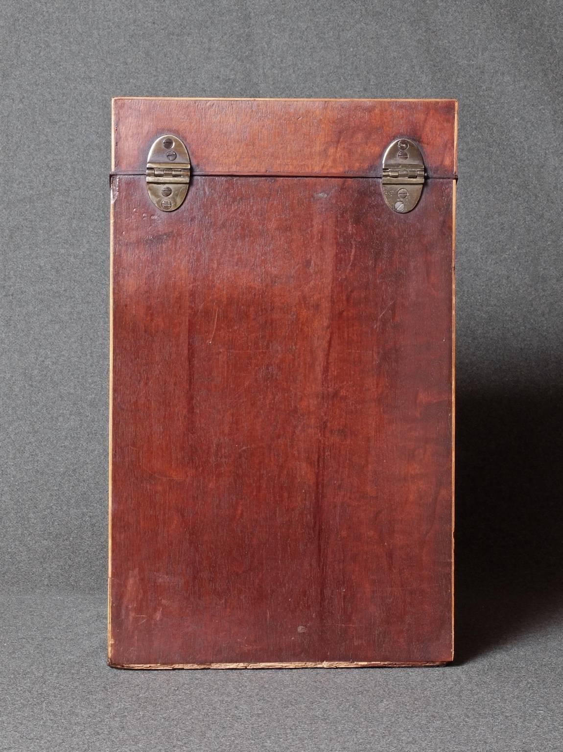 Pair of Mahogany Knife Boxes George III Mahogany English Country House Antique For Sale 3