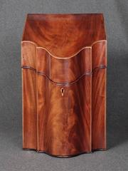 Pair of Mahogany Knife Boxes George III Mahogany English Country House Antique