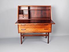 Arne Wahl Iversen Rosewood Secretary Bureau Desk, Danish, 1960s