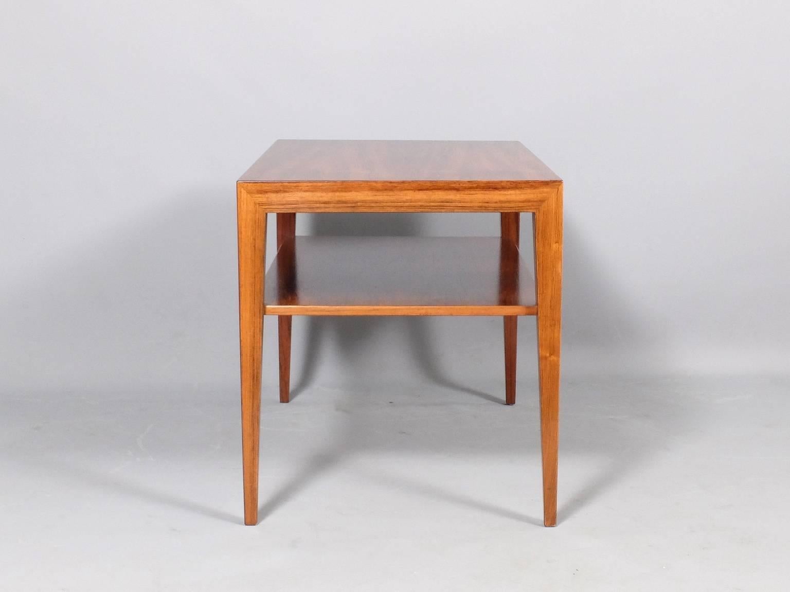 1960s Mid-Century Danish Side Table by Severin Hansen for Haslev In Excellent Condition In London, GB