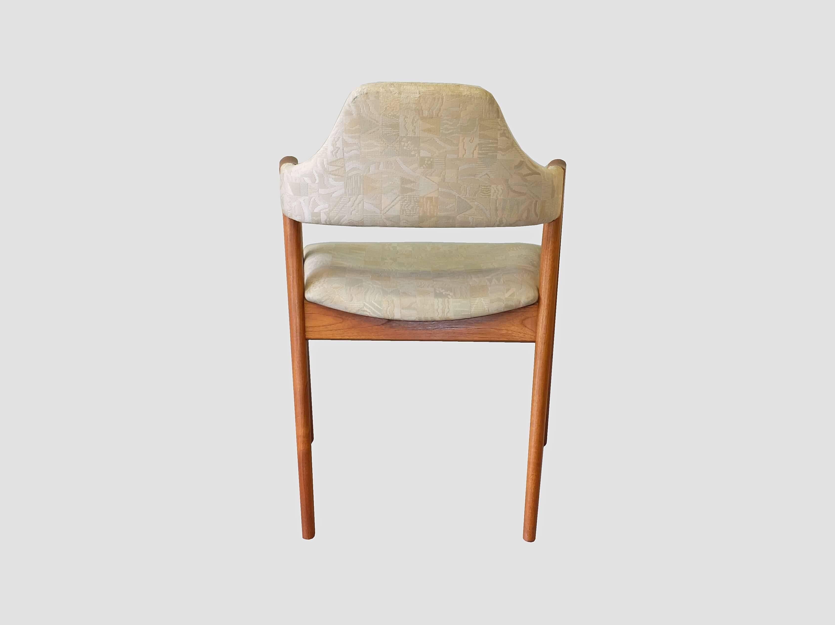 Danish Kai Kristiansen Teak Compass Chairs 1960's For Sale