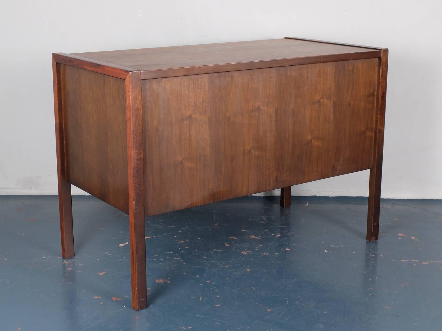 Mid-20th Century 1960's Jens Risom Walnut Credenza For Sale