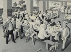 Roger Medearis Painting, Pancake Breakfast