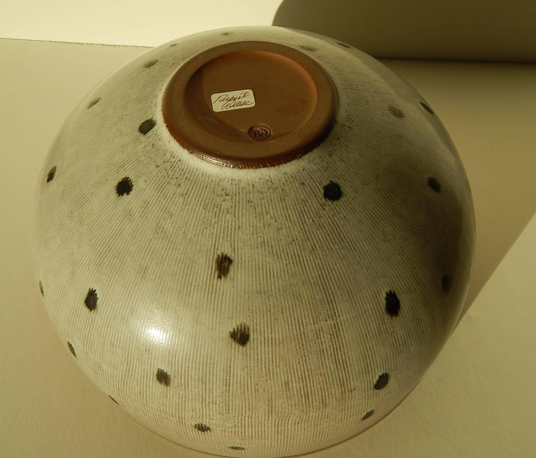 American Rupert Deese Studio Ceramic Bowl, Fine Example