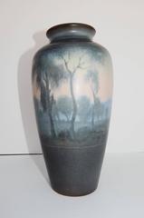 Rookwood Pottery Scenic Vellum Vase, 1919, Fred Rothenbusch