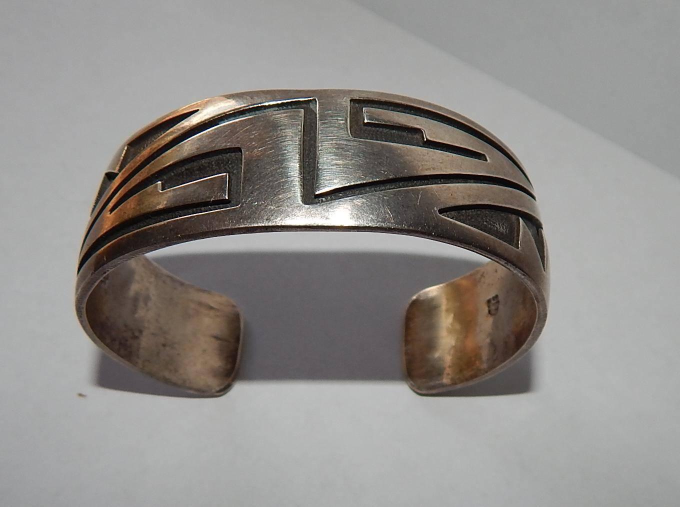 Native American Hopi Bracelet by Eldon Siwingyumpeta Kalemsa, Sr