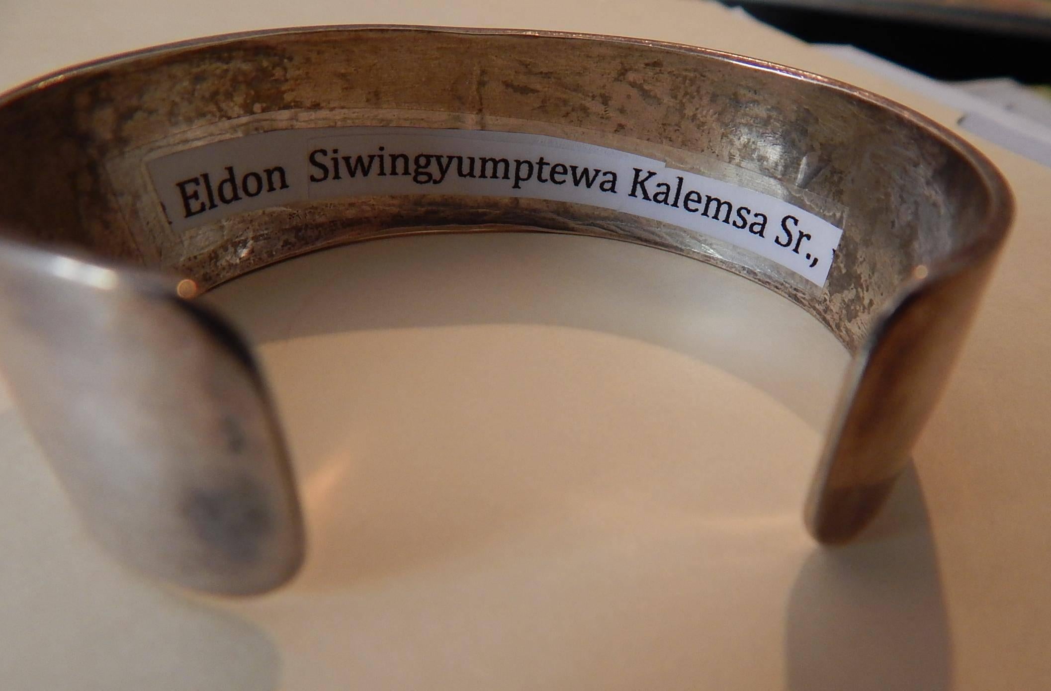 American Hopi Bracelet by Eldon Siwingyumpeta Kalemsa, Sr