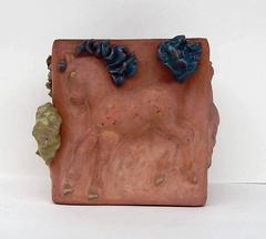 Mathilde Schaefer Modern Studio Pot with Horse Motif